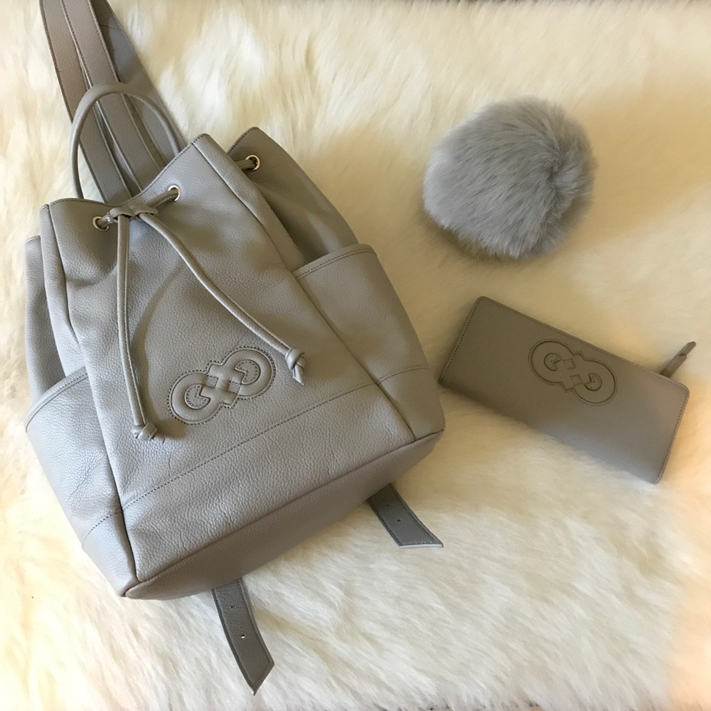 Like New Cole Haan Leather Backpack purse & wallet