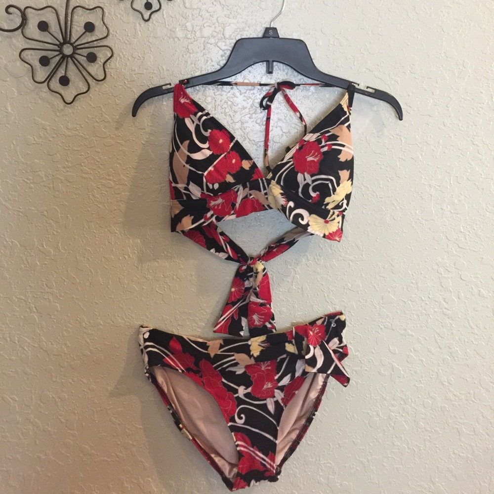Two piece swim suit