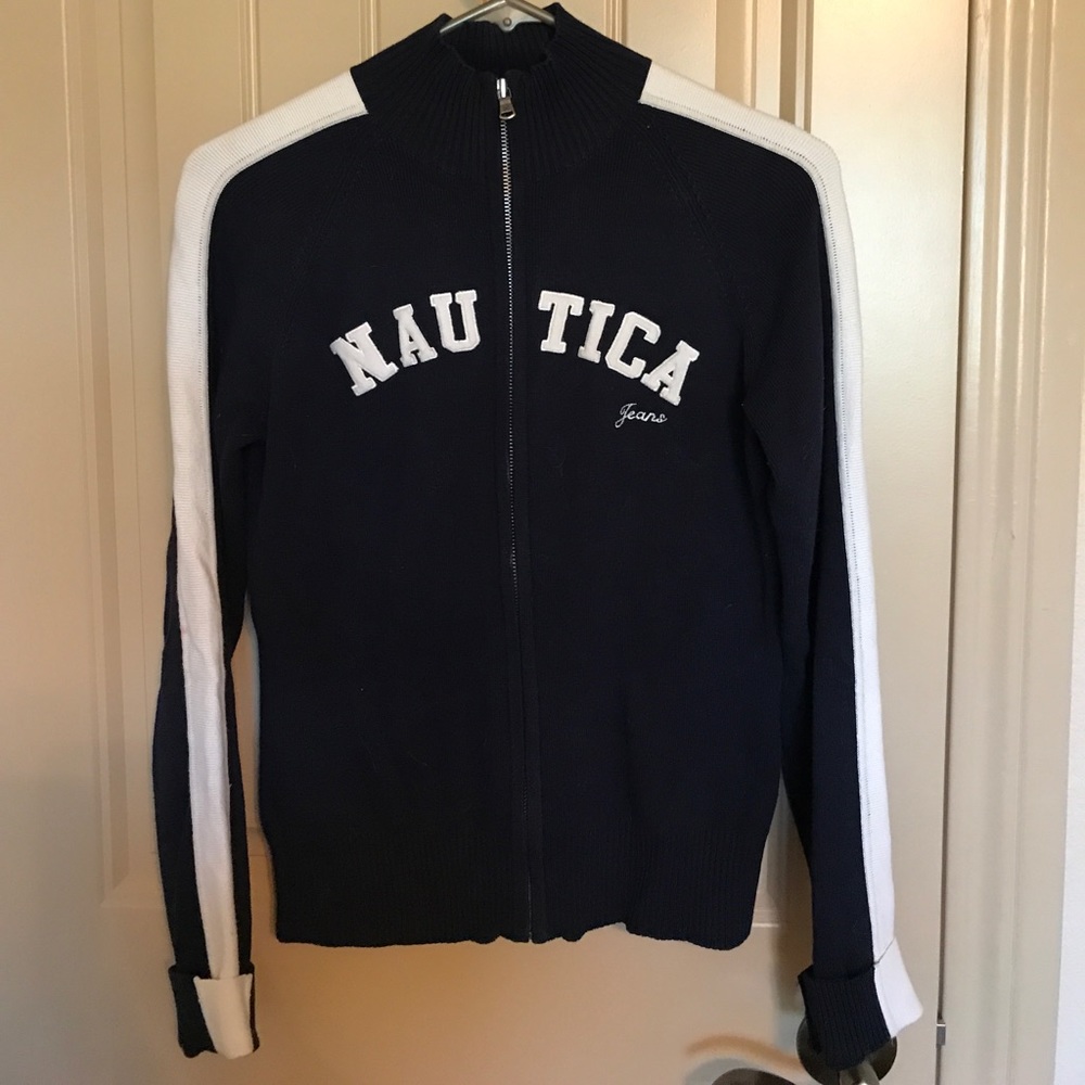 Nautical navy sweater