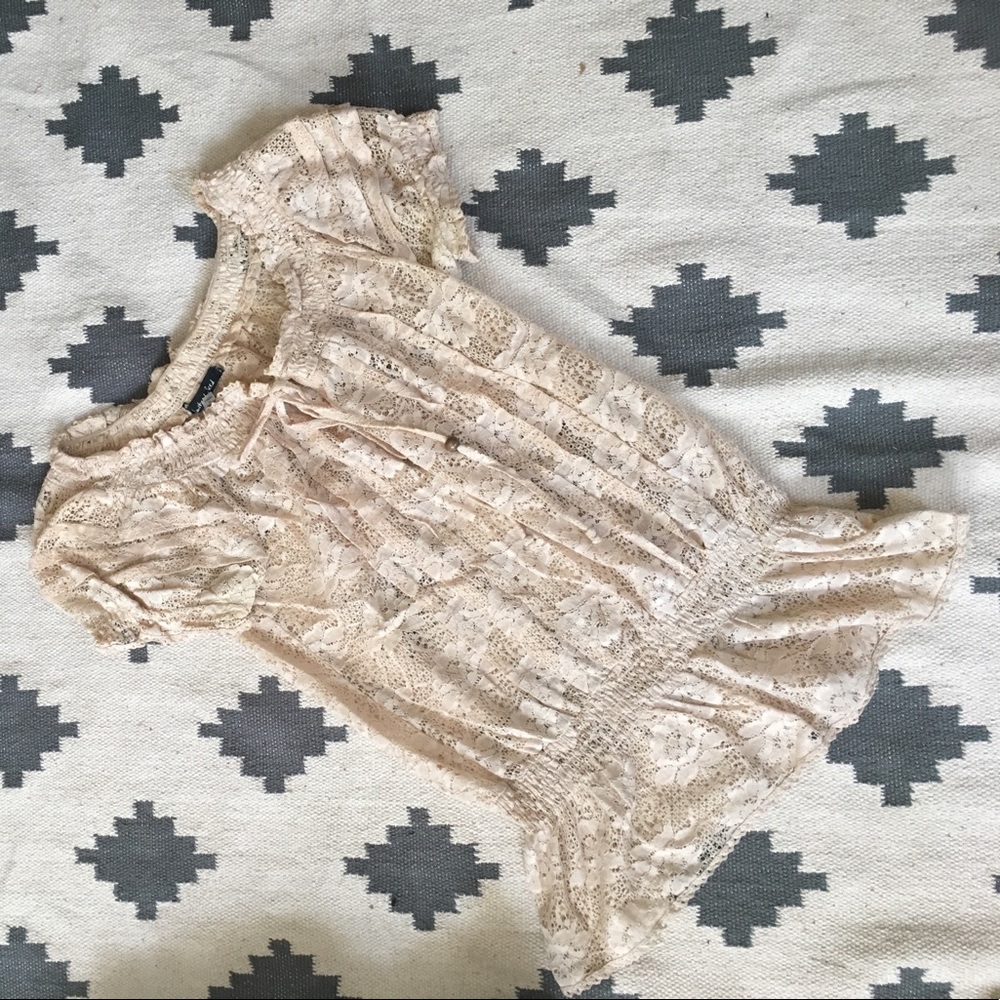 Romantic Rose Lace Blouse
