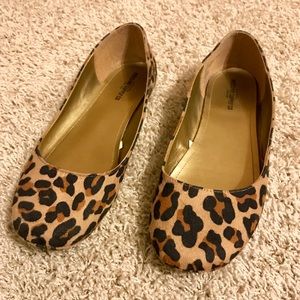 Target mossimo leopard ballet flats
