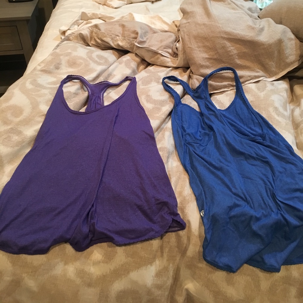 Two lululemon tank tops