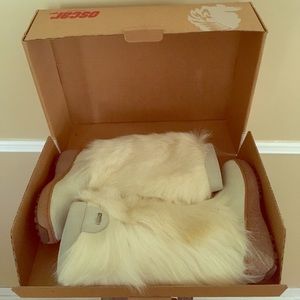 Oscar Sport White Apres Ski Fur Boots Sz. 6