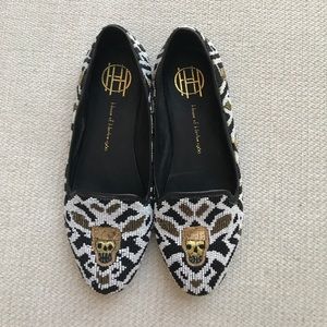House of Harlow 1960 Zenith Beaded Flats