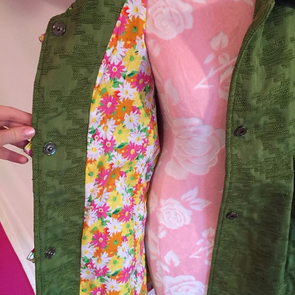 Green Baby-Doll Peacoat - Picture 4 of 8