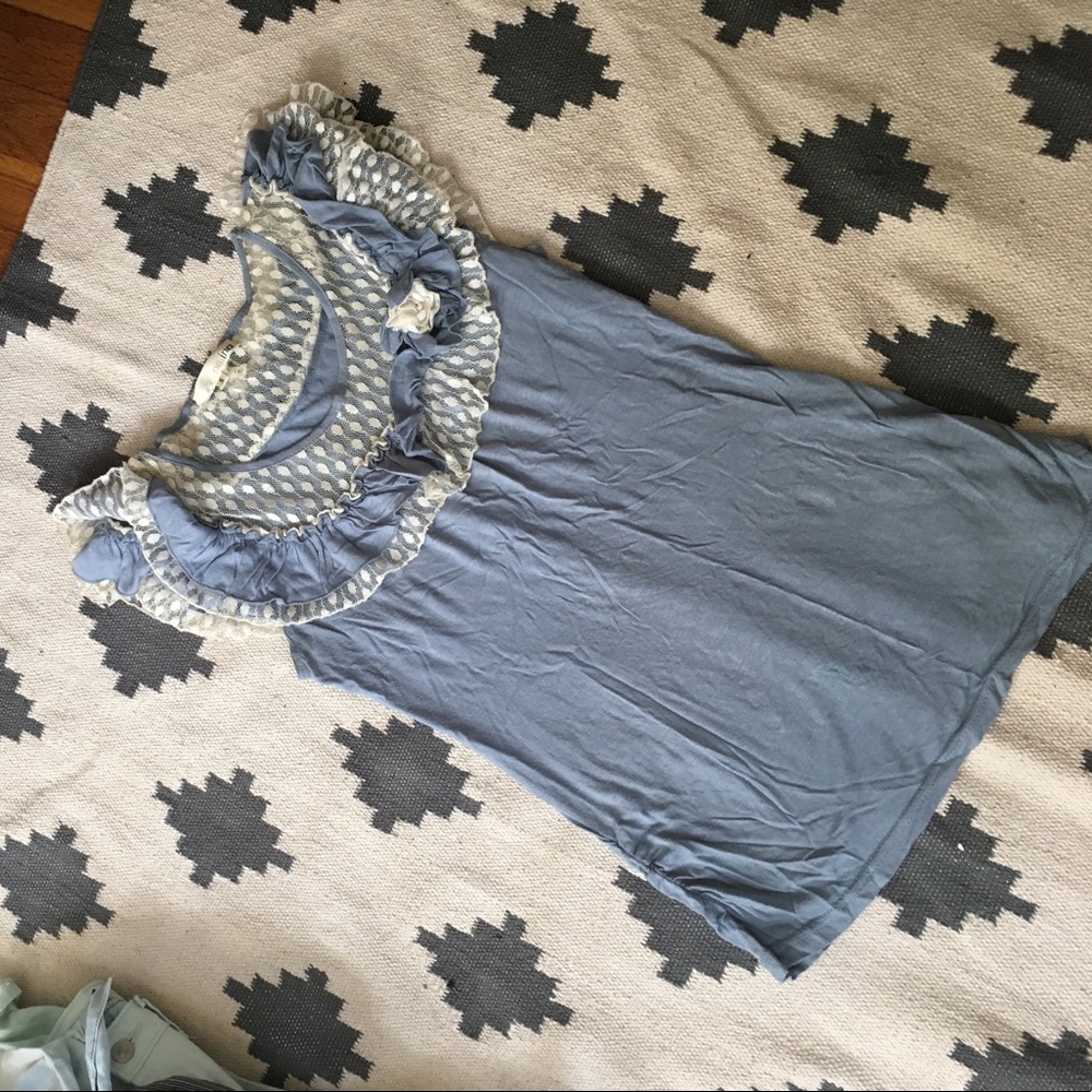 Lace Ruffle Boutique Shirt