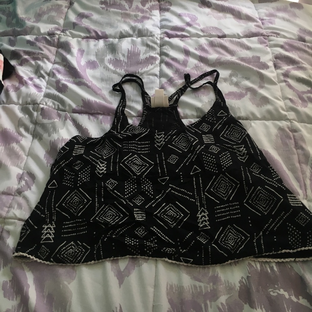 Aztec Print Crop Top