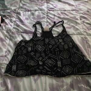 Aztec Print Crop Top