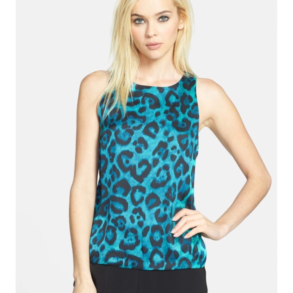 Glamorous brand leopard print woven shell