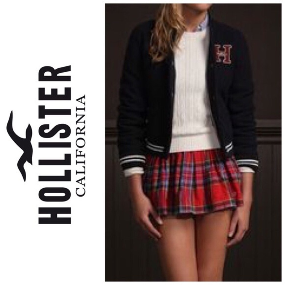 NWOT hollister plaid mini skirt