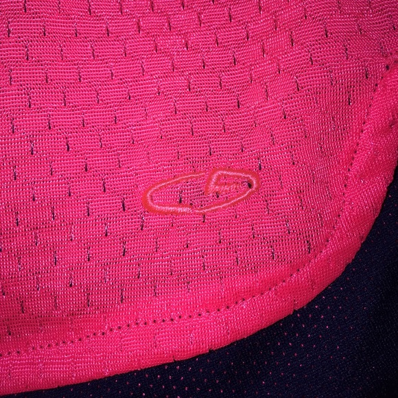 Pink/Navy Blue Flippable Workout Shorts - Picture 4 of 4