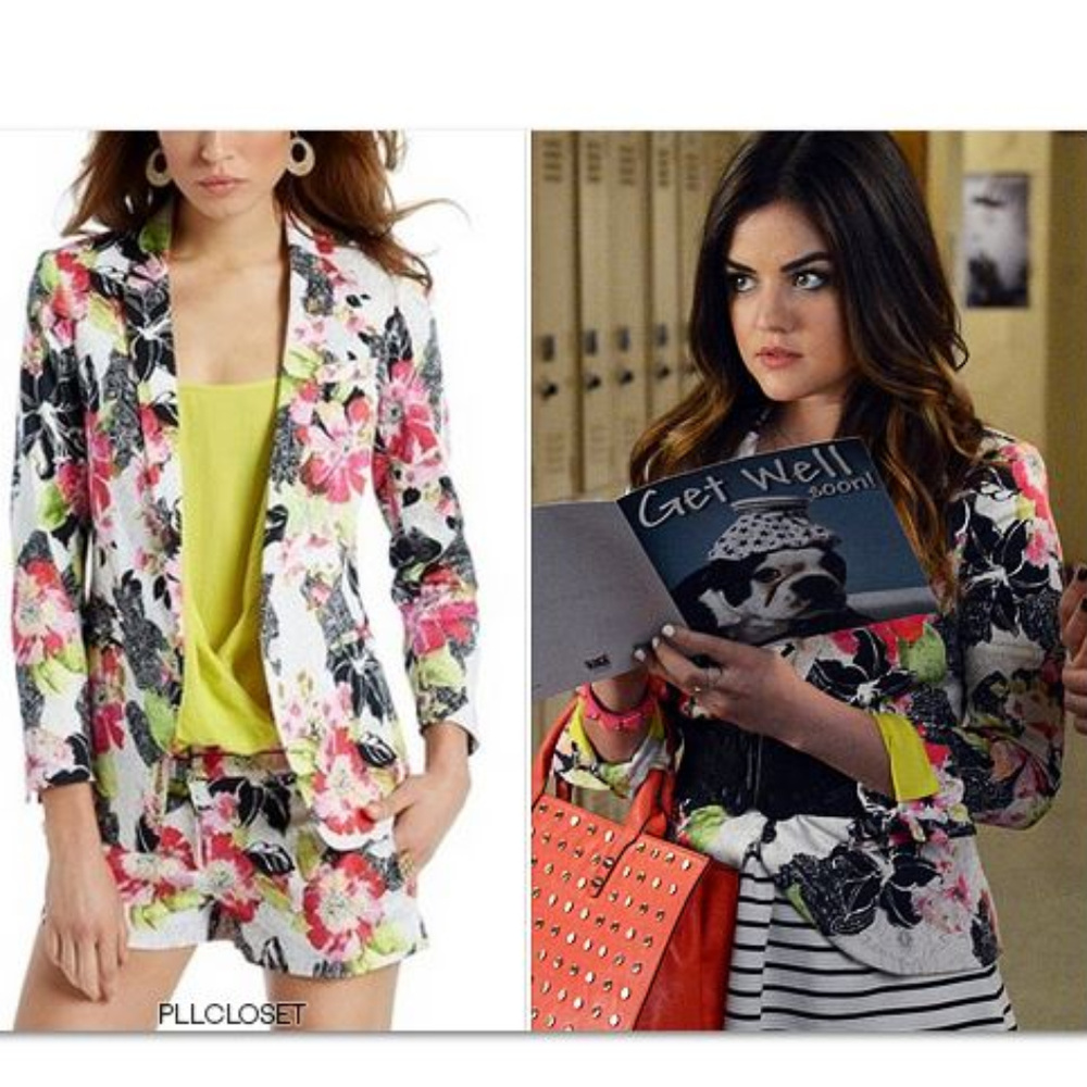MARCIANO "Black Hibiscus" Blazer