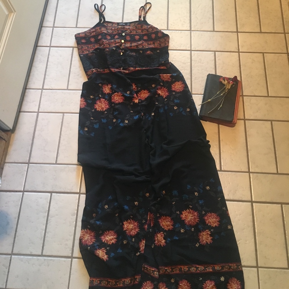 BOOHOO Patterned Maxi Dress US Size 10