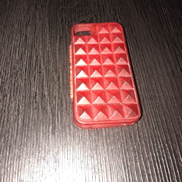 Juicy Couture Red Studded iPhone 4 Case - Picture 1 of 2