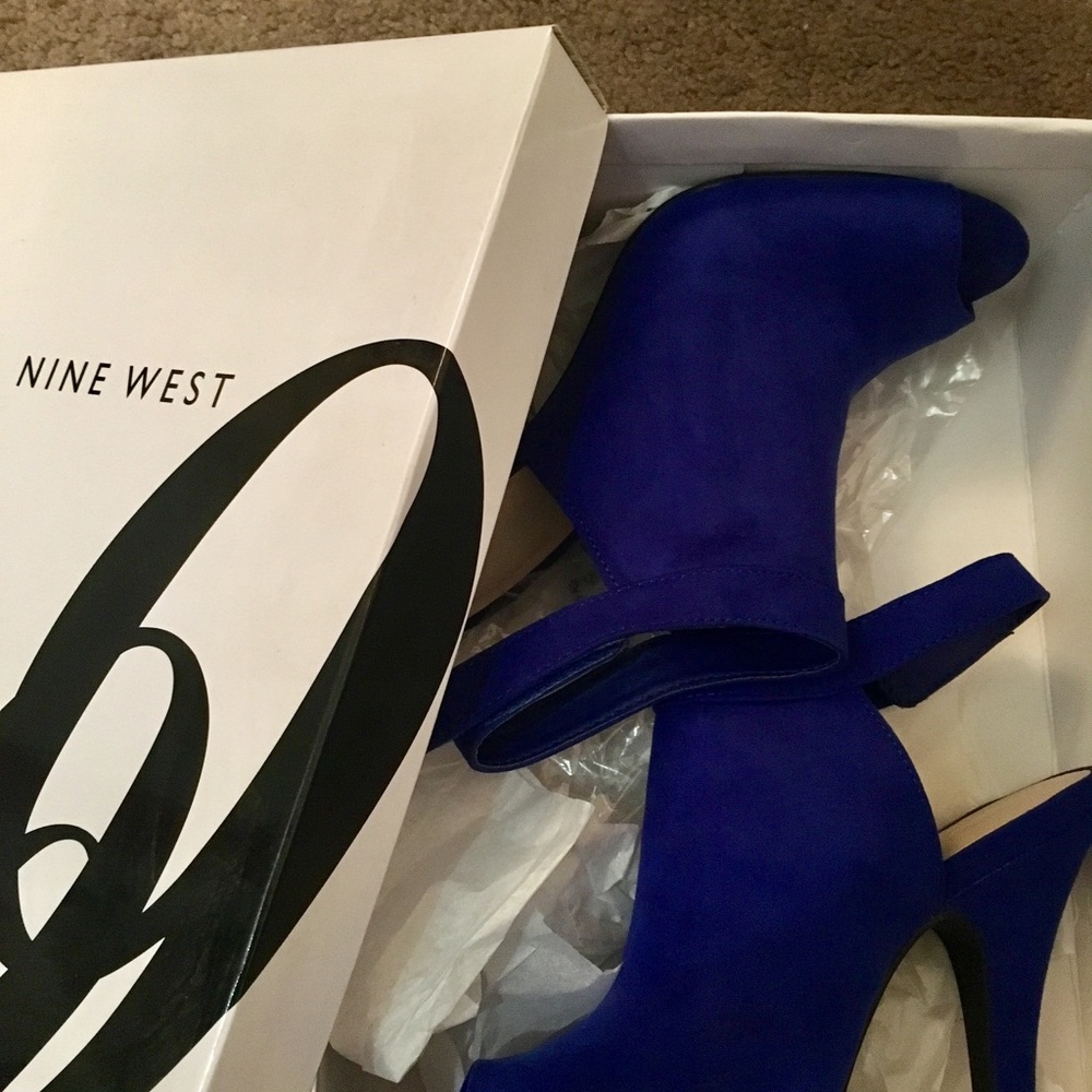 Nine West Alexandra3Y Cobalt Fb heels