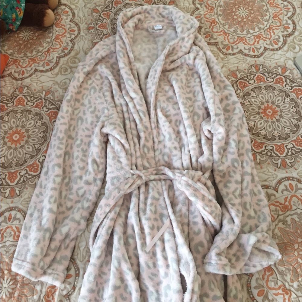 Pink Cheetah print Robe