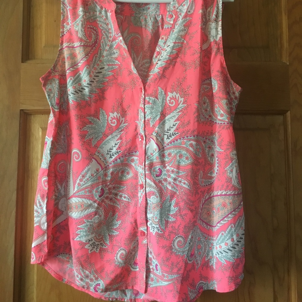 Neon Paisley Blouse