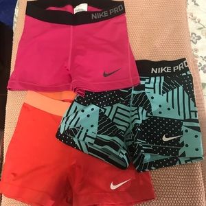 Nike pro shorts Bundle