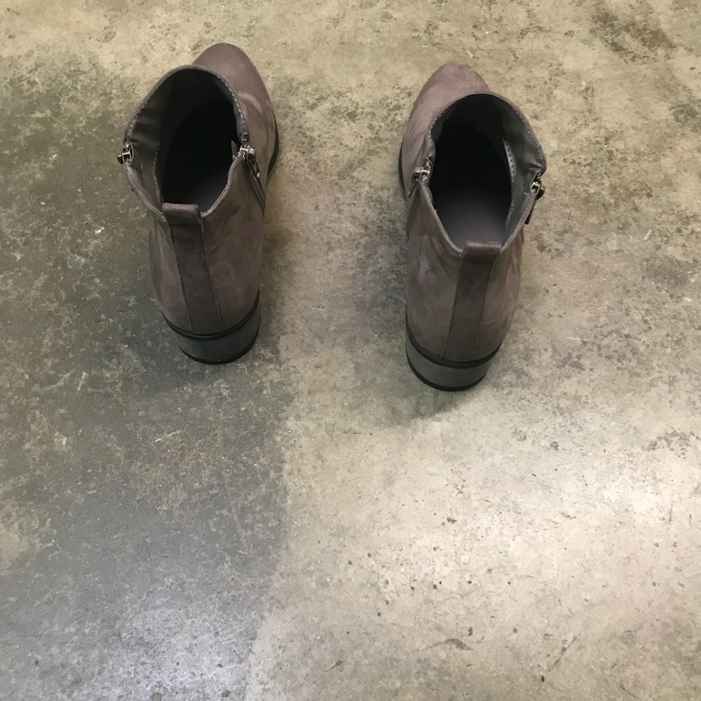 Double Zipper Bootie Taupe - Picture 5 of 6
