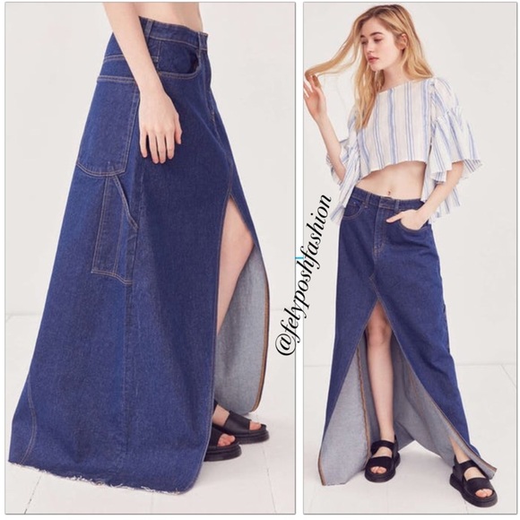 Urban Outfitters BDG Skater Denim Maxi Skirt - Picture 3 of 3