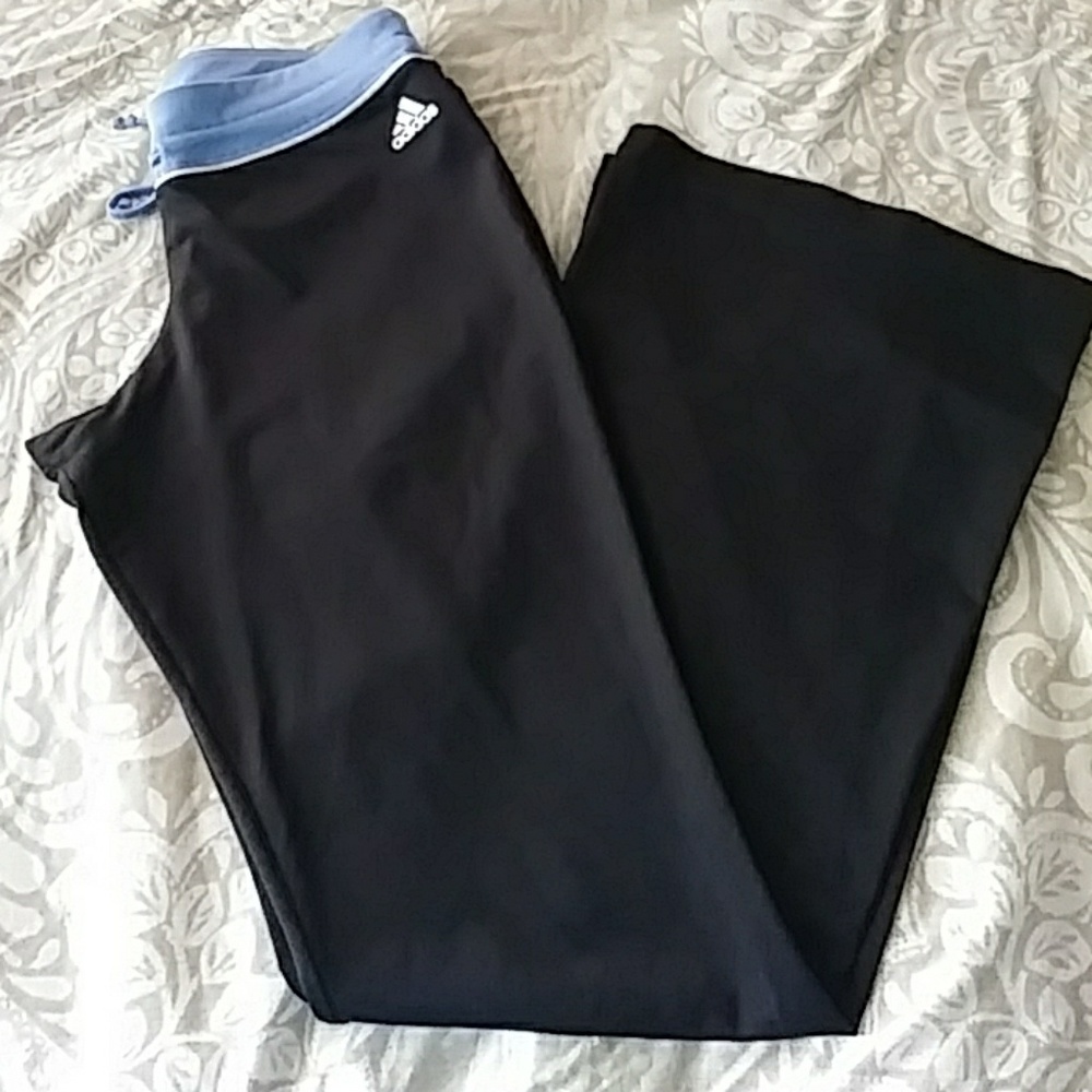 Adidas flare leg yoga pants