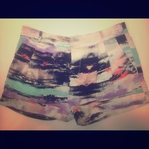 Parker Cuffed silk shorts size small