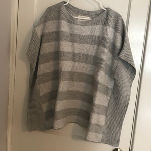 XS Like new Loft grey striped poncho