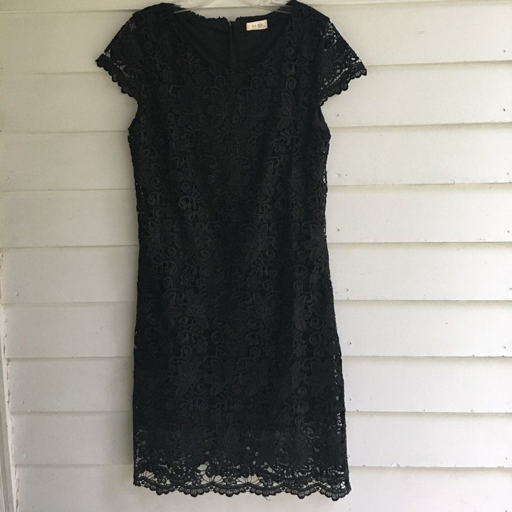 NWOT. Black lace dress