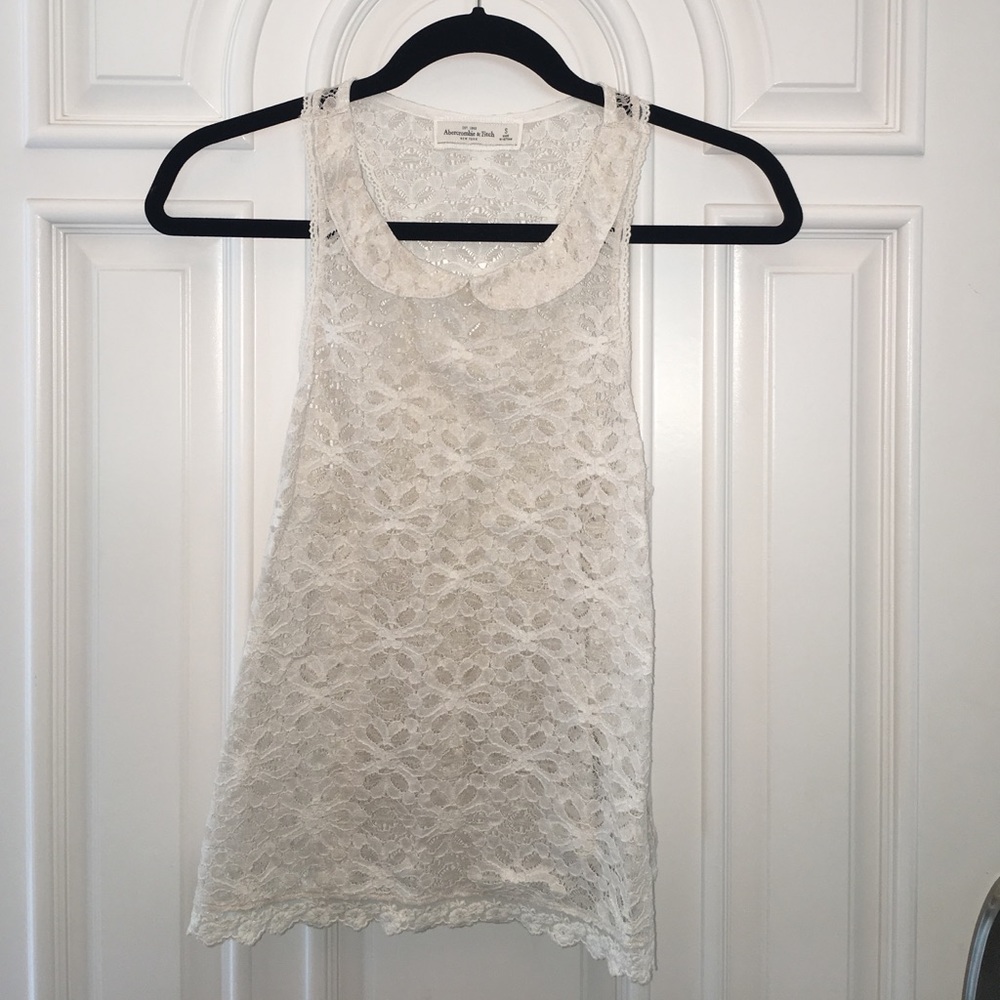Abercrombie lace racerback tank