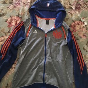 Adidas New York Knicks Pre Game Full Zip Jacket