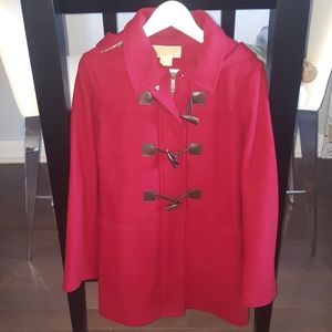 MICHAEL MICHAEL Kors hooded coat, red, size 6