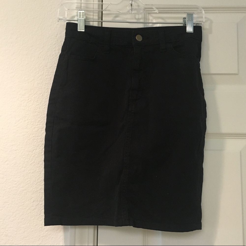 Brand new American apparel black denim skirt