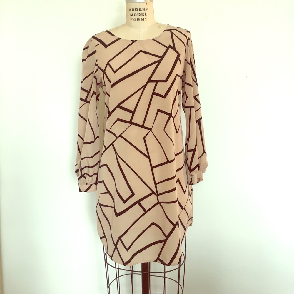 Graphic Mini Shift Dress