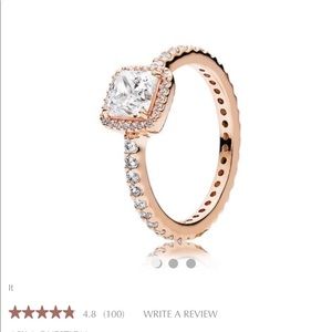 Rose gold Pandora ring