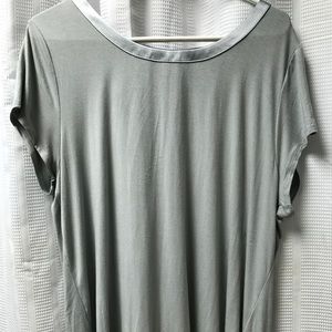 Silver/Grey Alfani Top with satin neckline