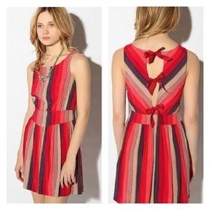 Cooperative Printed Bow-Tieback Dress