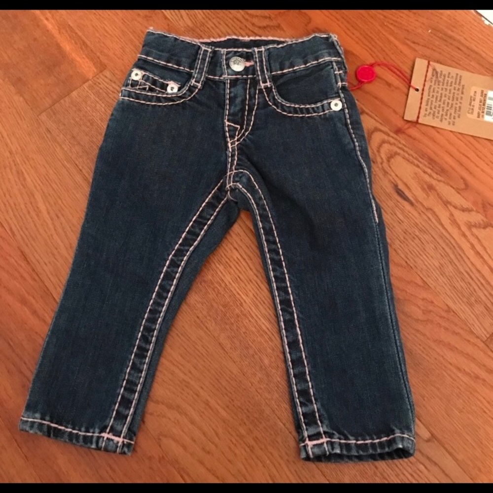 New with tags, baby girl true religion jeans
