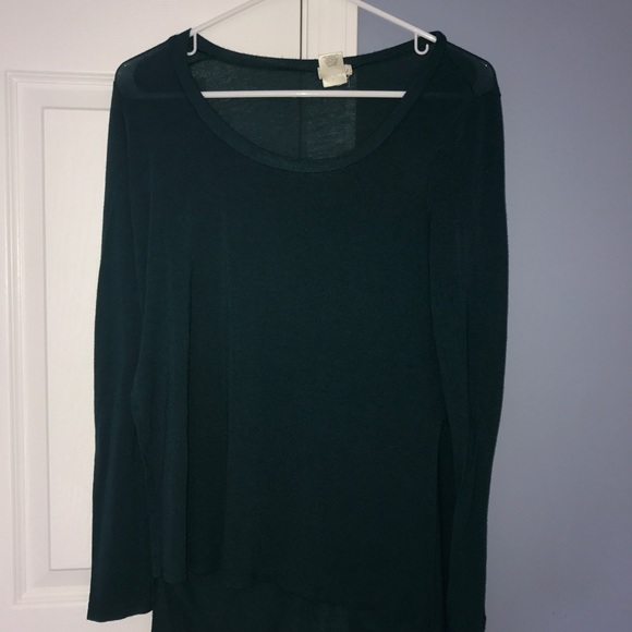 Green high low long sleeve - Picture 2 of 3