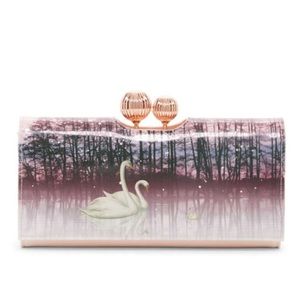 Ted Baker "Swanee" Sparkling Swan Matinee Wallet