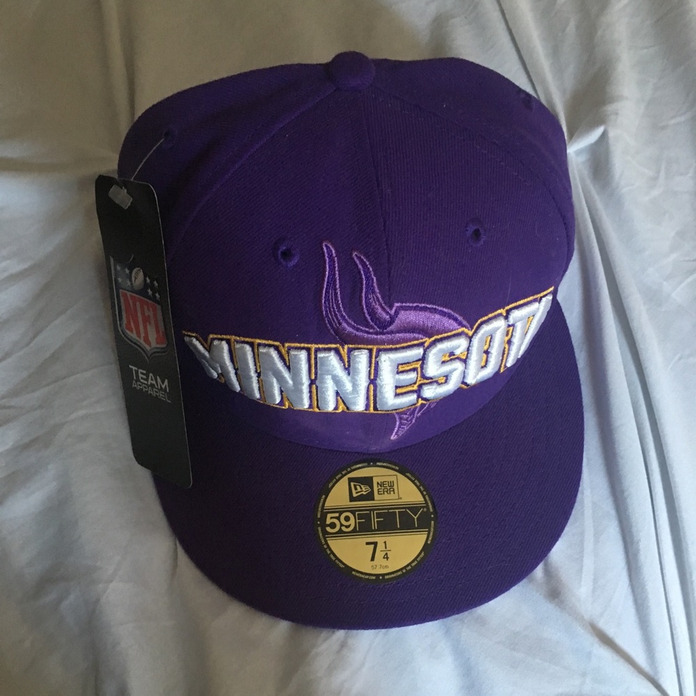 Brand New Minnesota Vikings Flat Brimmed Hat
