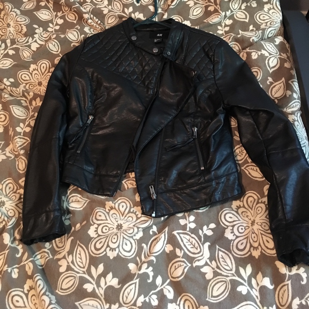Faux leather jacket