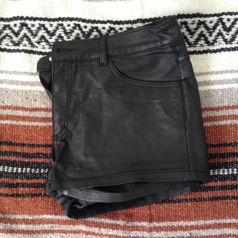 Pleather Shorts