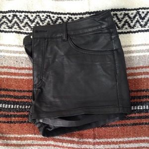 Pleather Shorts