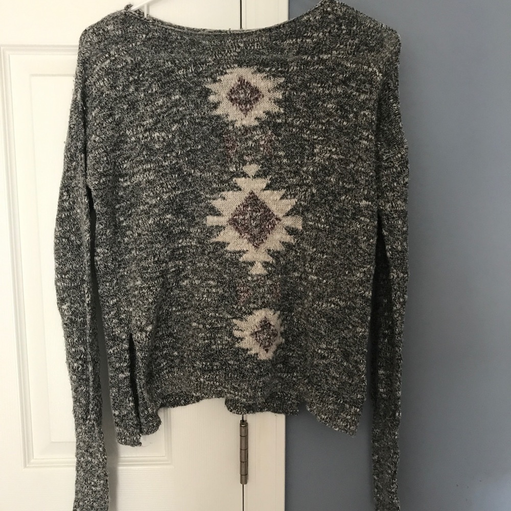 Crop Aztec sweater