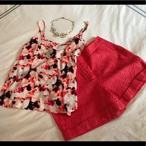 Apt 9 Shorts,Camisole, & Necklace