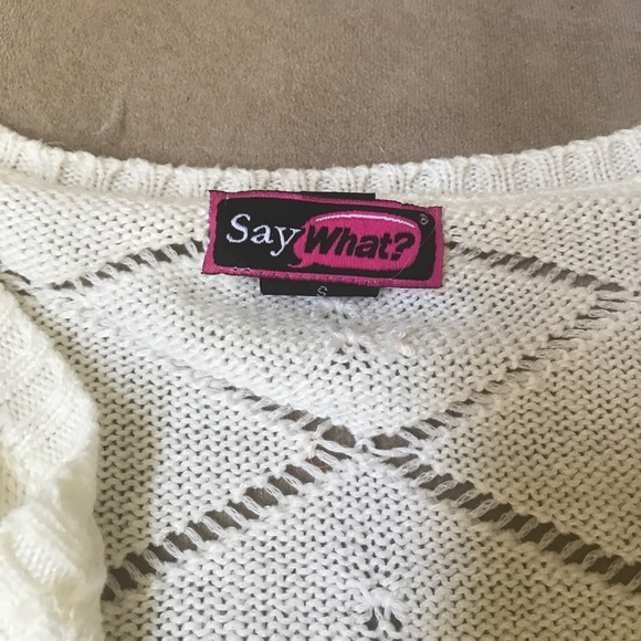 White sweater cardigan - Picture 2 of 2