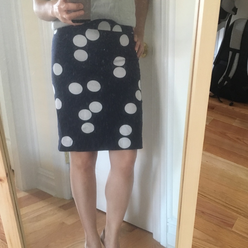 Size 0 polka dot pencil skirt