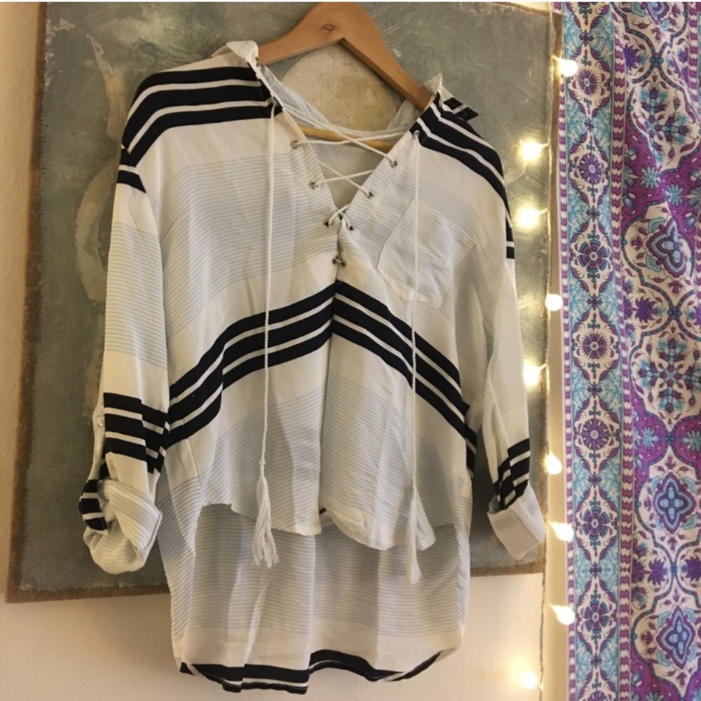 Faithfull the Brand lace up shirt