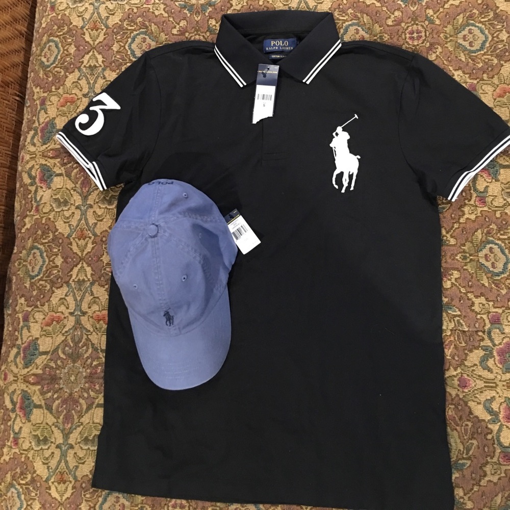 Ralph Lauren black polo