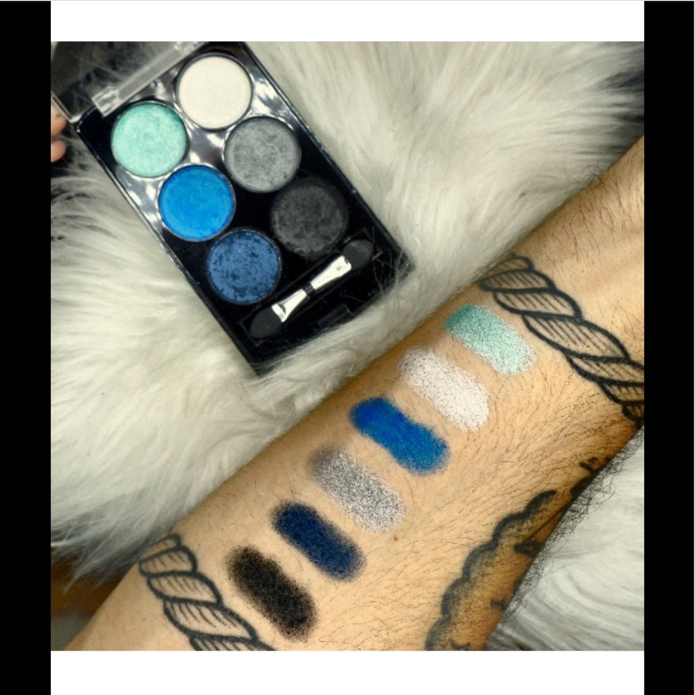 6 shade shadow palette- cool tone shimmer